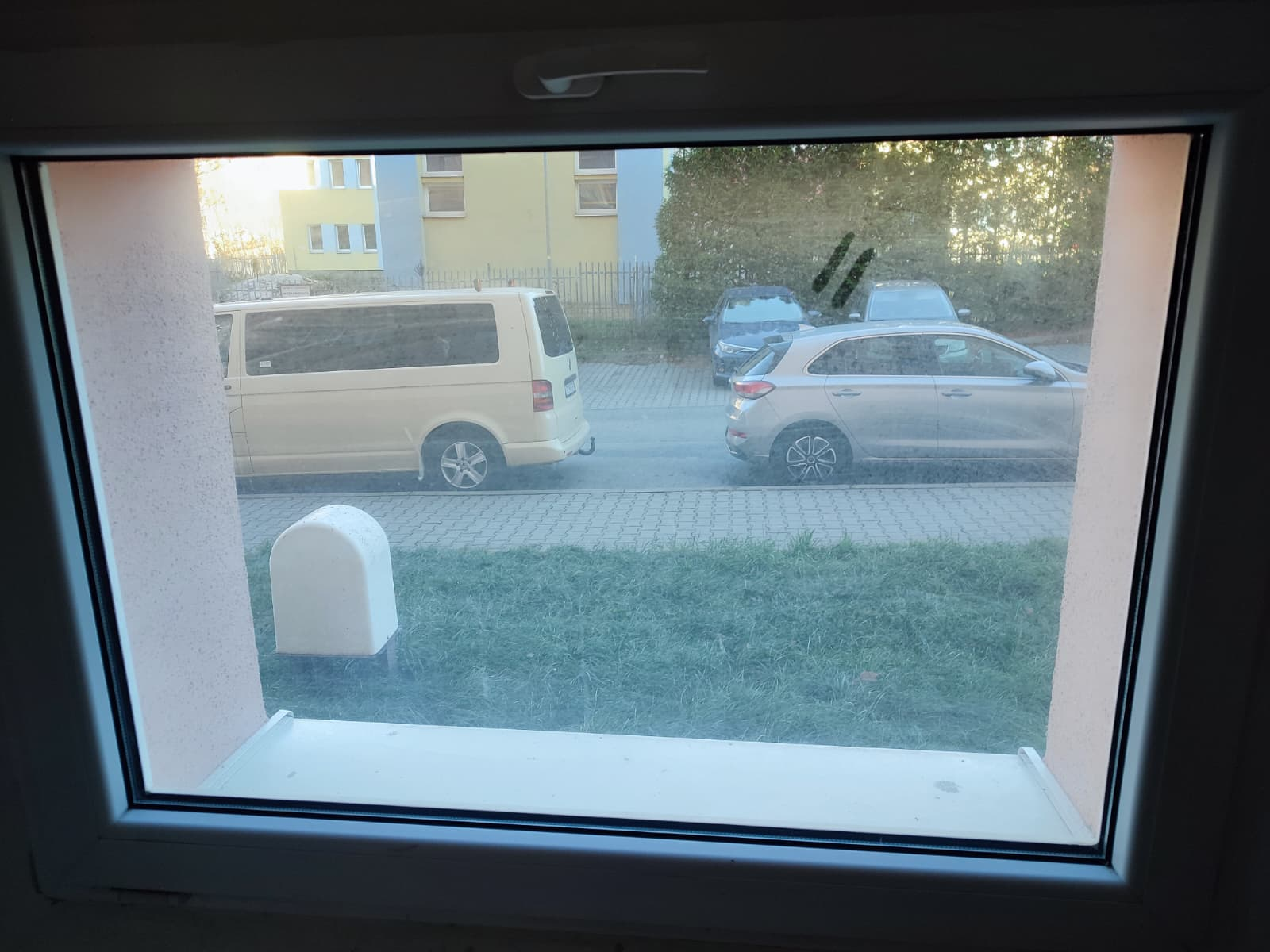 Znečistená okenná tabuľa